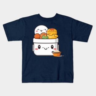 kawaii bento sushi T-Shirt cute  funny Kids T-Shirt